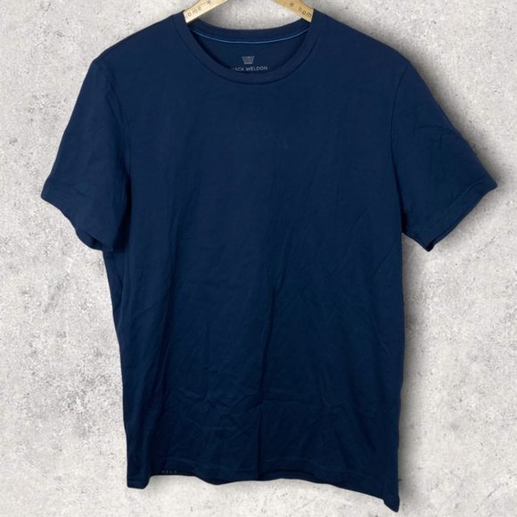 Mack Weldon Other - NEW Mack Weldon Pima Cotton Crew Neck T-Shirt Navy Blue Size Large Tee Slim Fit